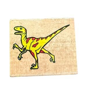Melissa & Doug Velociraptor Dinosaur Rubber Stamp